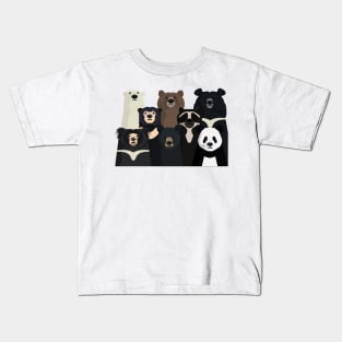 Bear family portrait Kids T-Shirt